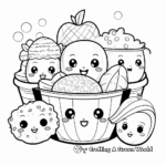 Cheerful Kawaii Candy Coloring Pages 3