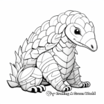 Cheerful Philippine Pangolin Coloring Pages 1