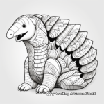 Cheerful Philippine Pangolin Coloring Pages 2