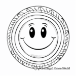 Cheerful Yellow Smiley Face Coloring Pages 2