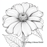 Cheery Gerbera Daisy Coloring Pages 2