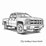 Chevrolet Silverado Pickup Truck Coloring Pages 2