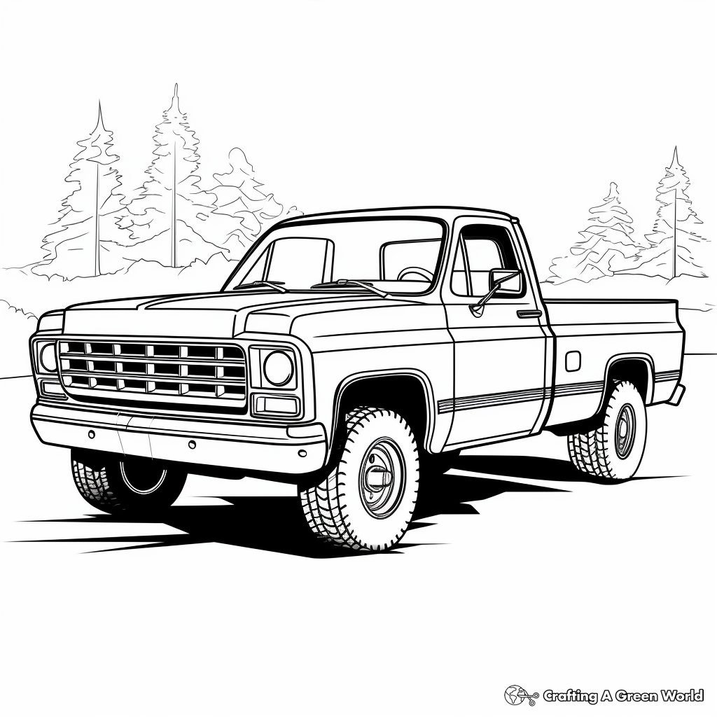 Truck Coloring Pages Chevy