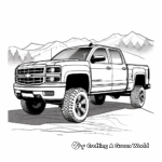 Chevrolet Silverado Pickup Truck Coloring Pages 4