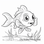 Child-Friendly Bluegill Cartoon Coloring Pages 1
