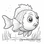 Child-Friendly Bluegill Cartoon Coloring Pages 3