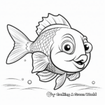 Child-Friendly Bluegill Cartoon Coloring Pages 4