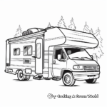 Child-Friendly Cartoon Camper Coloring Pages 2