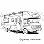 Child-Friendly Cartoon Camper Coloring Pages 3