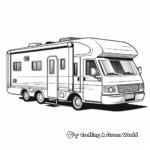 Child-Friendly Cartoon Camper Coloring Pages 4