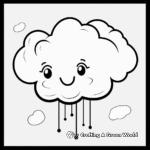 Child-Friendly Cartoon Cloud Coloring Pages 1