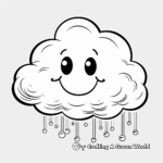 Child-Friendly Cartoon Cloud Coloring Pages 3