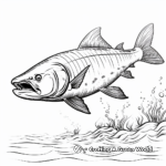 Child-Friendly Chum Salmon Coloring Pages 3