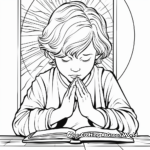 Child-Friendly Illustrated Lord's Prayer Coloring Pages 4