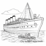 Child-Oriented Lifeboat Rescue Coloring Pages 4