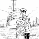 Children-Friendly Titanic Captain and Crew Coloring Pages 3