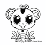Children's Cute Coqui Frog Coloring Pages 2