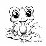 Children's Cute Coqui Frog Coloring Pages 3