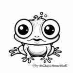 Children's Cute Coqui Frog Coloring Pages 4