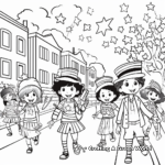 Children's Fourth of July Parade Coloring Pages 2