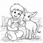 Children's Friendly Farm Pets Coloring Pages 3