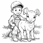 Children's Friendly Farm Pets Coloring Pages 4