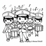 Children's Marching Band Coloring Pages 4