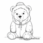 Chilly Polar Bear Coloring Pages for Kids 2