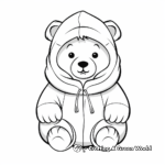 Chilly Polar Bear Coloring Pages for Kids 3