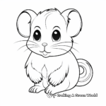 Chinese Hamster Coloring Pages for Beginners 4