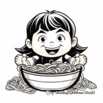 Chow Mein Chinese Noodles Coloring Pages 2