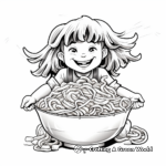 Chow Mein Chinese Noodles Coloring Pages 3