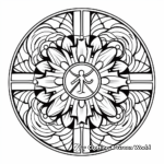 Christian Mandala Coloring Pages for Relaxation 4