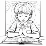 Christian Themed: Lord's Prayer Coloring Sheets 1