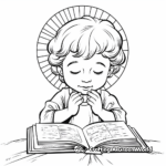 Christian Themed: Lord's Prayer Coloring Sheets 3