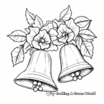 Christmas Bells and Holly Coloring Pages 4