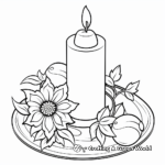 Christmas Candlelight Coloring Pages for Relaxation 4