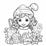 Christmas Candy Cane Coloring Sheets 3