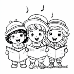 Christmas Carolers Coloring Pages 1