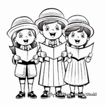 Christmas Carolers Coloring Pages 3