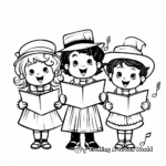 Christmas Carolers Coloring Pages 4