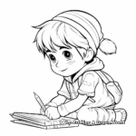 Christmas Eve Santa’s Elf Coloring Pages 3