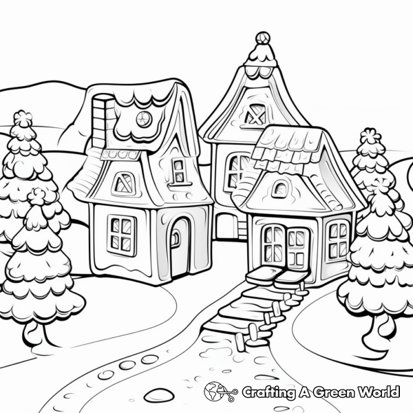Gingerbread Coloring Pages - Free & Printable!
