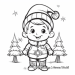 Christmas Gnome Fairy Tale Theme Coloring Pages 2
