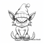 Christmas Grumpy Cat Coloring Pages for Adults 2