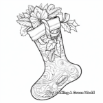 Christmas Stocking Coloring Pages for Middle School 1
