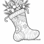 Christmas Stocking Coloring Pages for Middle School 2
