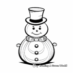 Christmas-Themed Snowman Coloring Pages 2