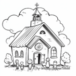 Church Easter Service Coloring Pages 3
