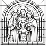Church-Inspired Stained Glass Coloring Pages 2